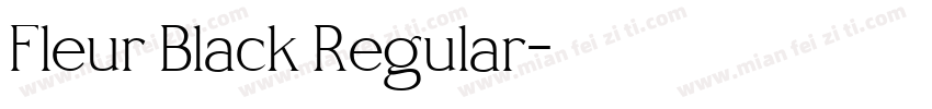 Fleur Black Regular字体转换